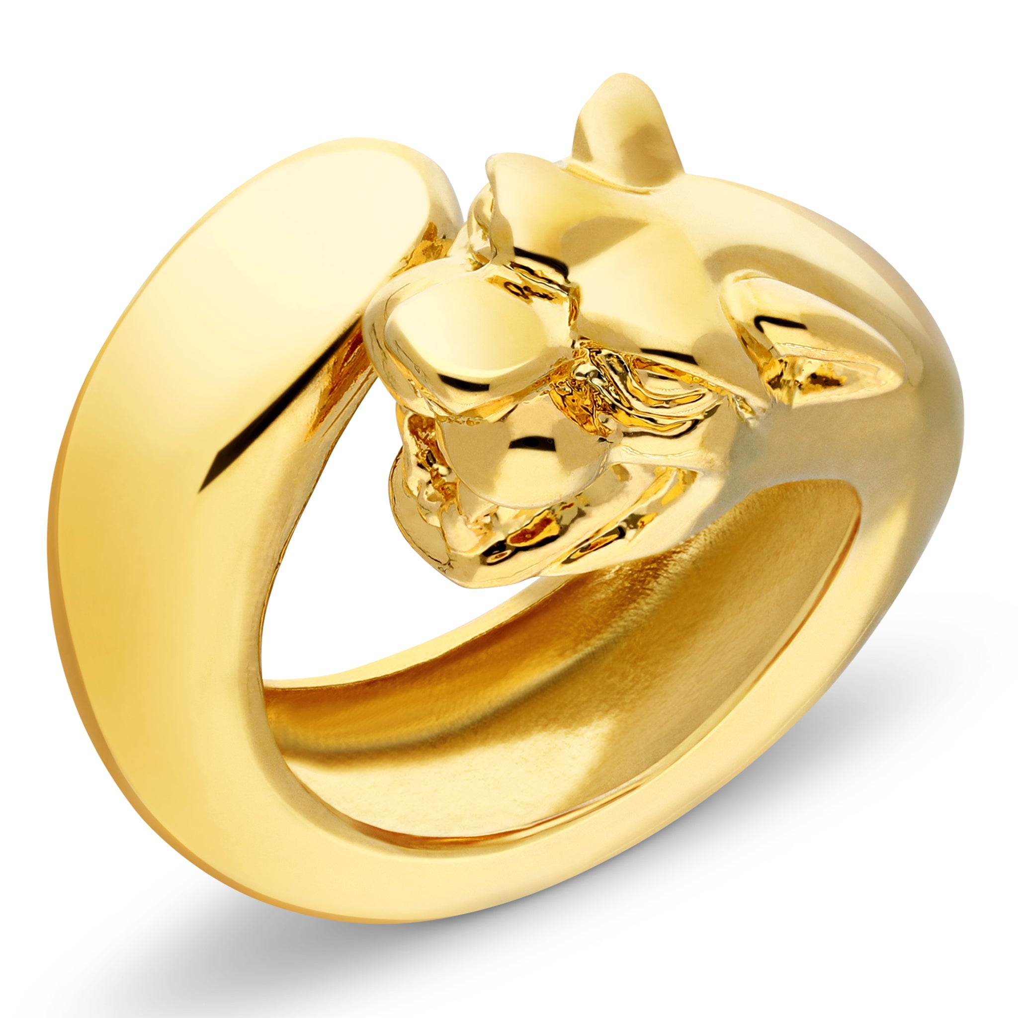 18K Gold Plated Panther Ring