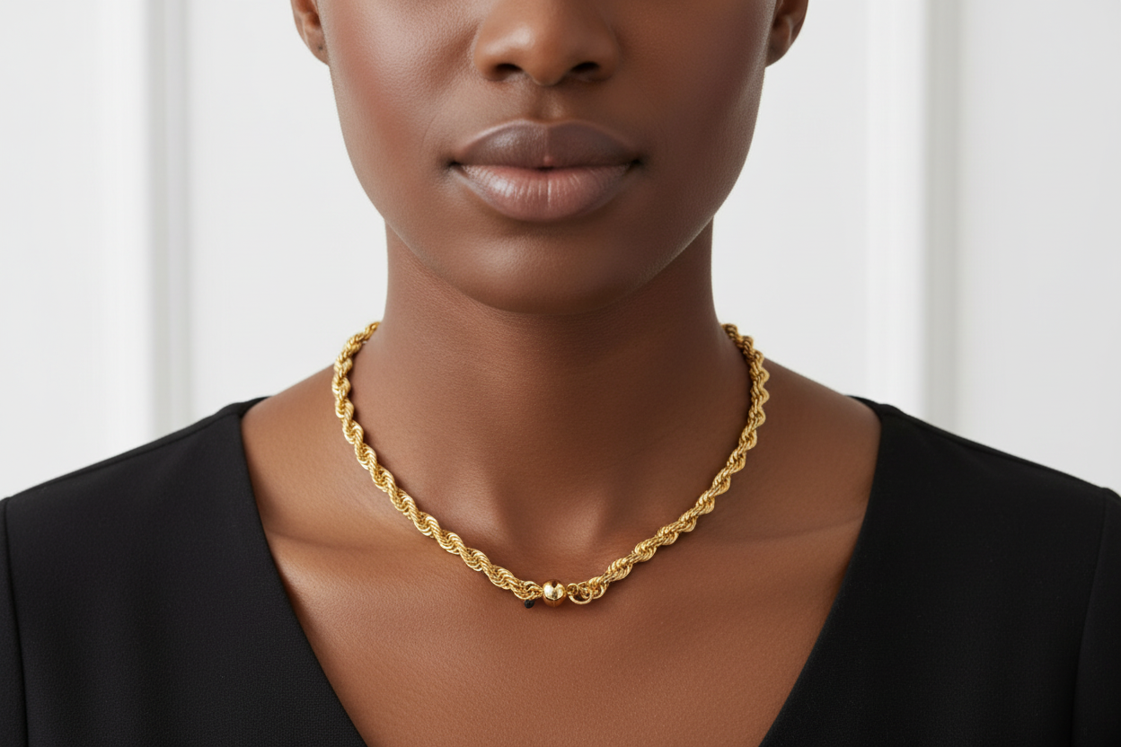 8mm Rope Necklace - 20 inch Length, No Tags