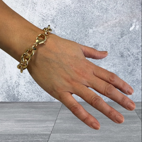 Chunky Gold Plated Bracelet – Bronzoro