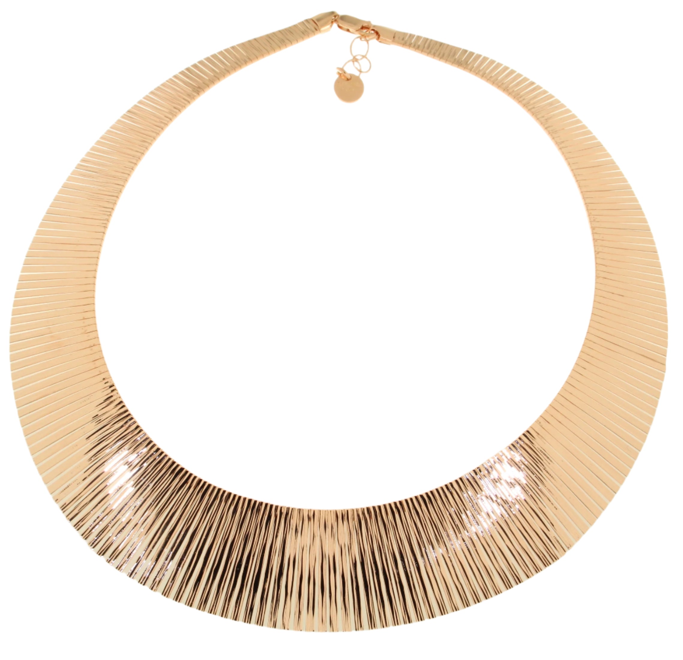 Graduated Diamond Cut Cleopatra Necklace
