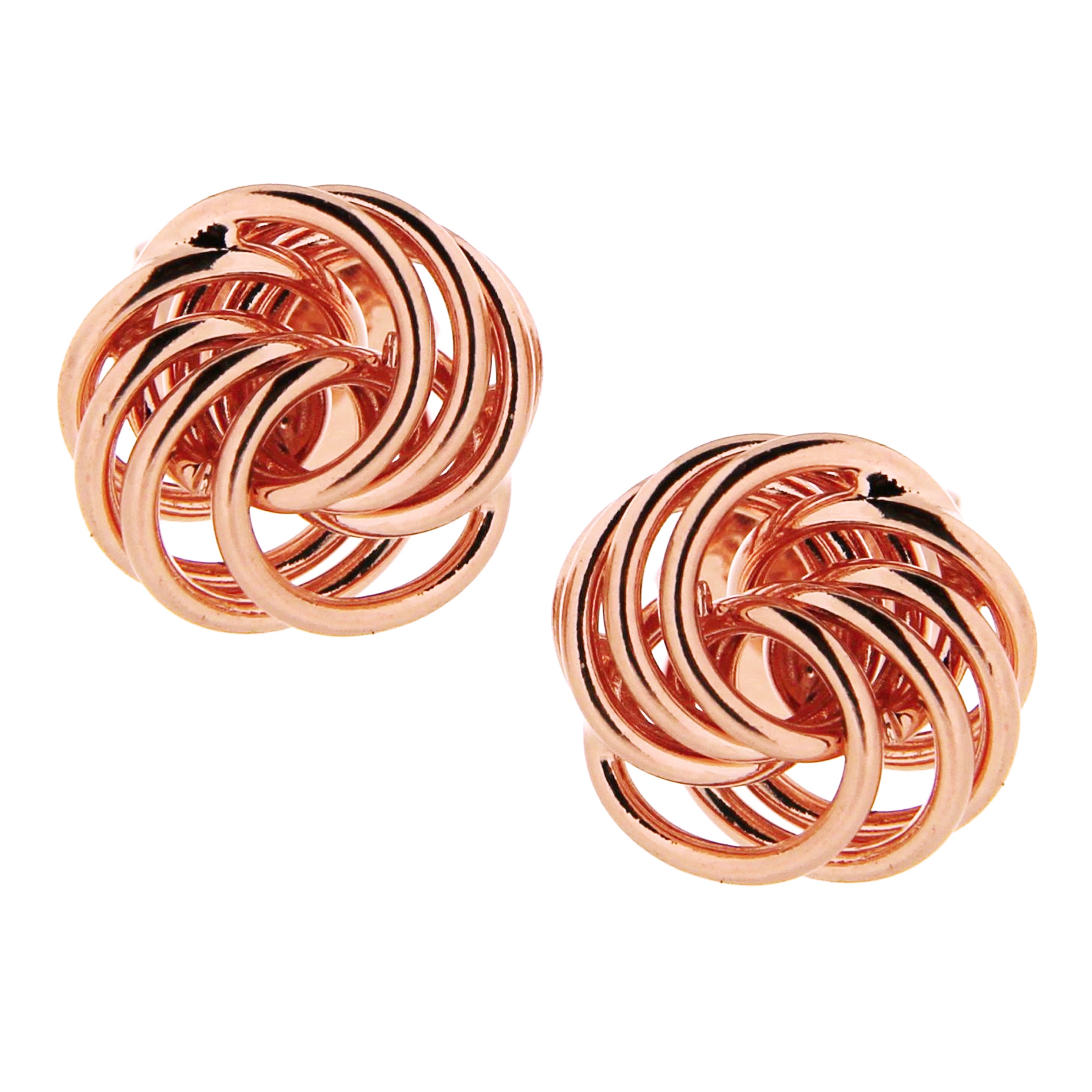Love Knot Stud Earrings 1/2" - 18kt Gold Plated | Made in Italy
