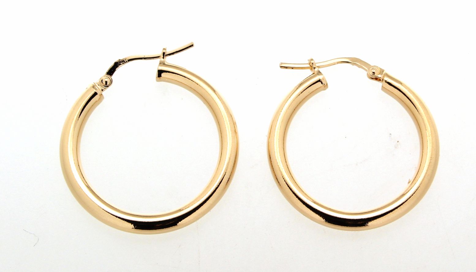 Hoop Earrings 25mm - 18kt Gold Plated | Made in Italy