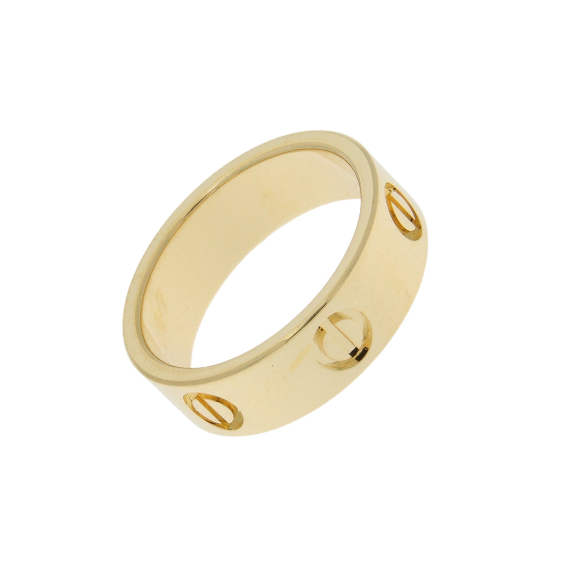 Screw Motif Band Ring 6mm - 18kt Gold Plated | Made in Italy