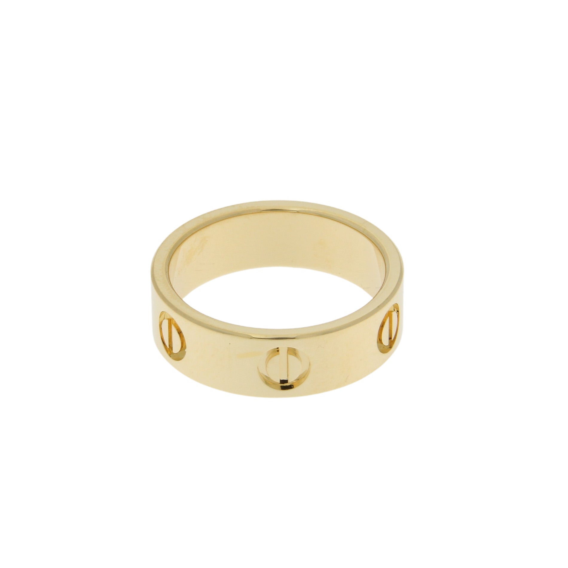 Screw Motif Band Ring 6mm - 18kt Gold Plated | Made in Italy