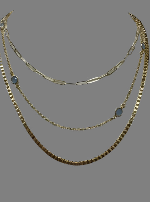 16" Paperclip, 18" Crystal Neck, 20" Box Set on Connector