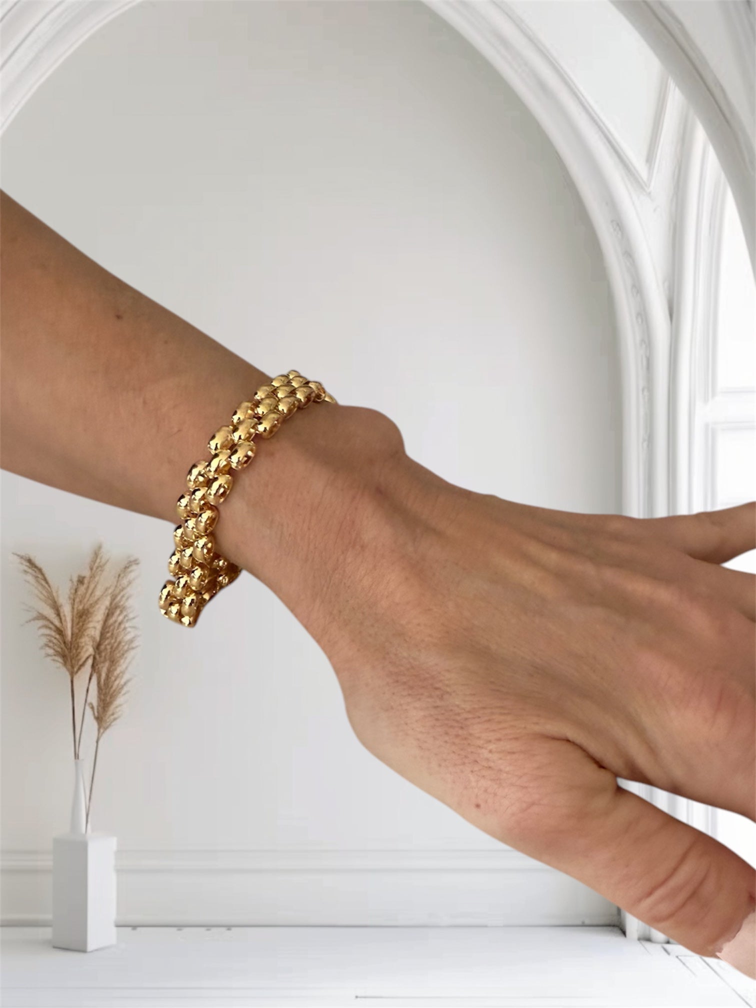 Elegant Panthera Link Bracelet – Bronzoro