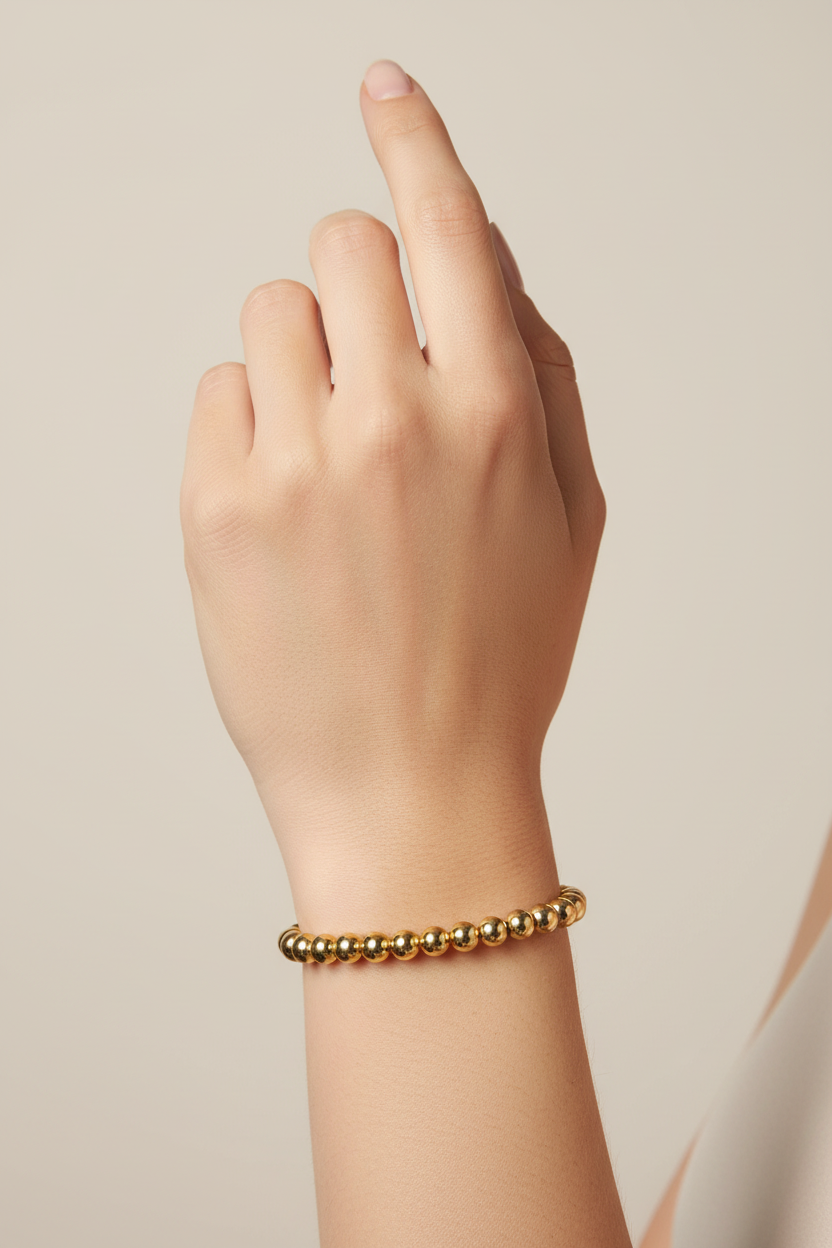 Beaded Bracelet on Model