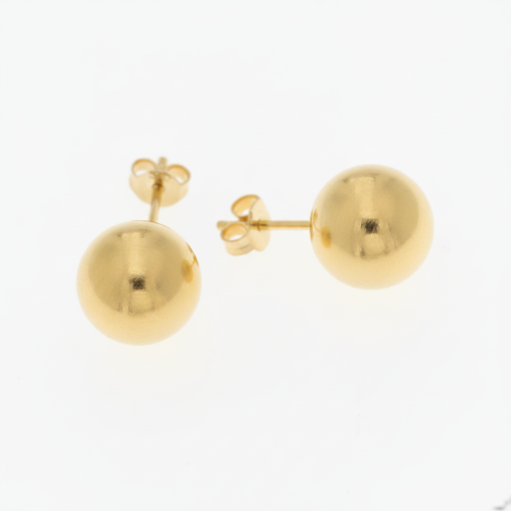 Improved gold stud earrings product image