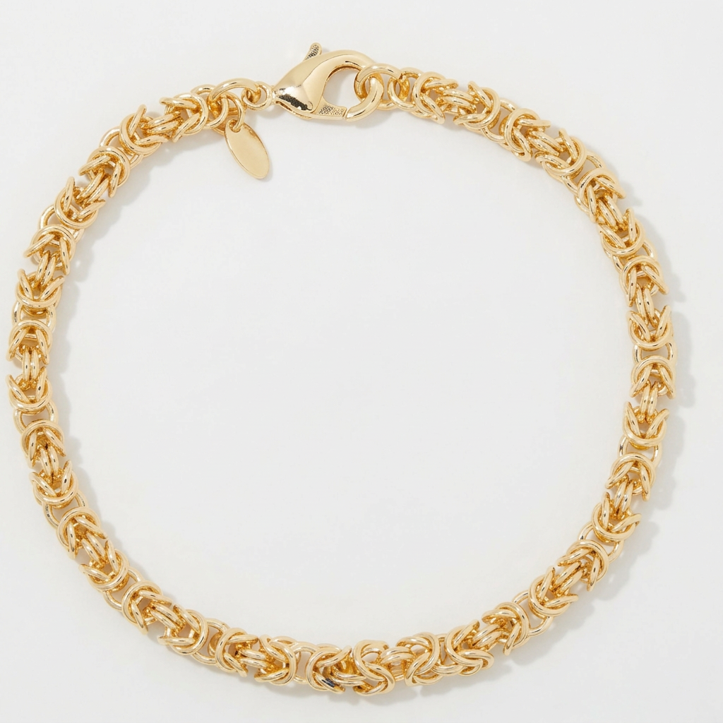 Sharper gold bracelet product photo on a clean white background