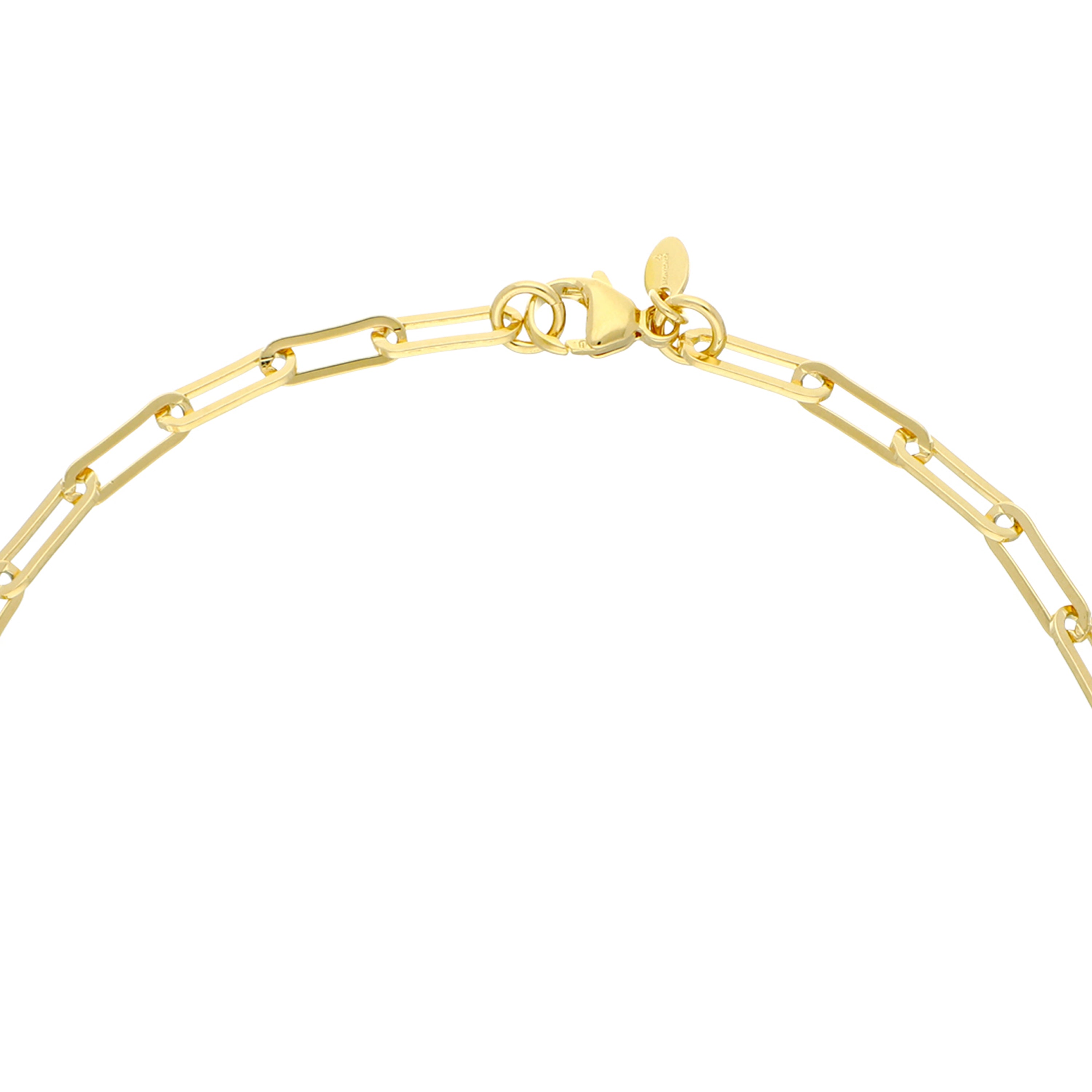 Paperclip Chain Necklace 4mm - 16", 18" & 20" Available | 18kt Gold Plated