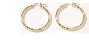 18k Gold Plated Hoop Earrings