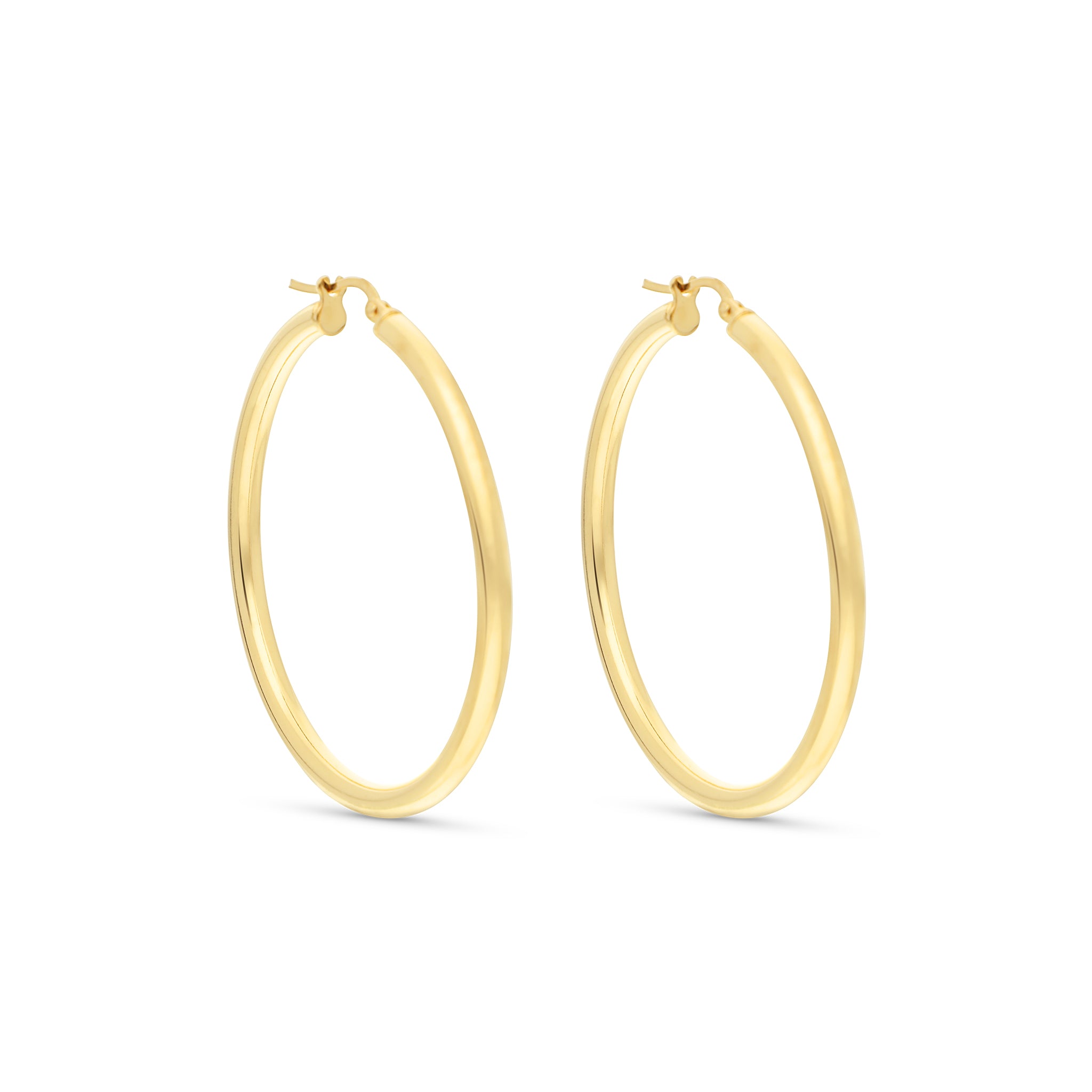 3mm x 45mm  Hoop Earrings