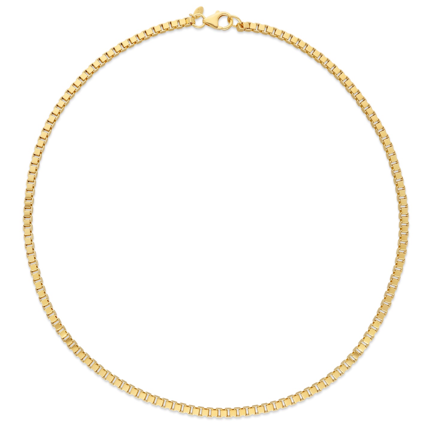 MEN'S YELLOW GOLD PLATED HEAVY 4MM BOX CHAIN