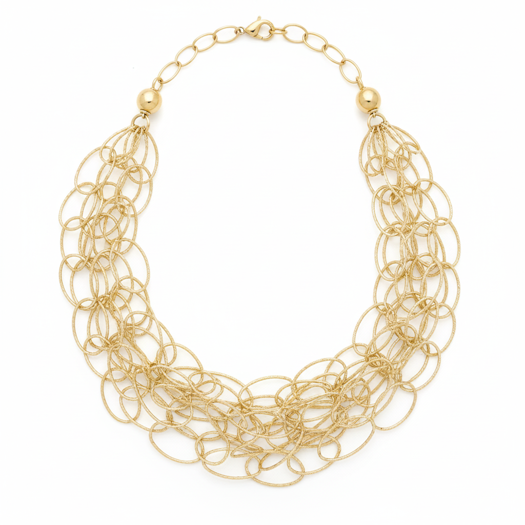 Improved necklace product shot
