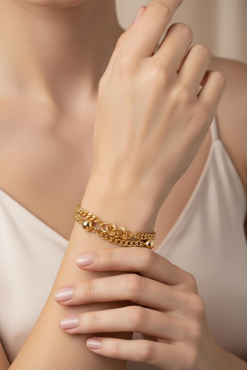 Multi-Strand Byzantine Bracelet on Model