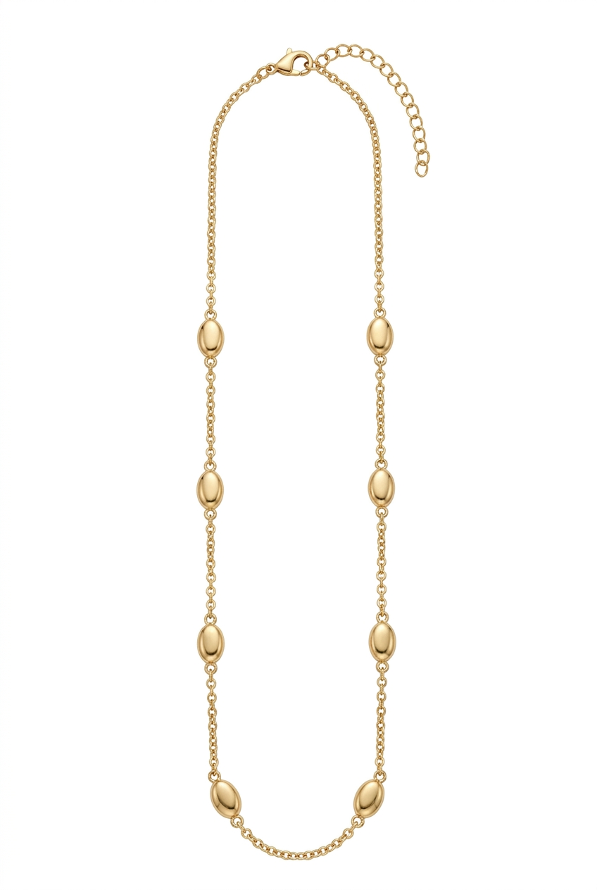 Revised necklace image requested with exactly eight stations