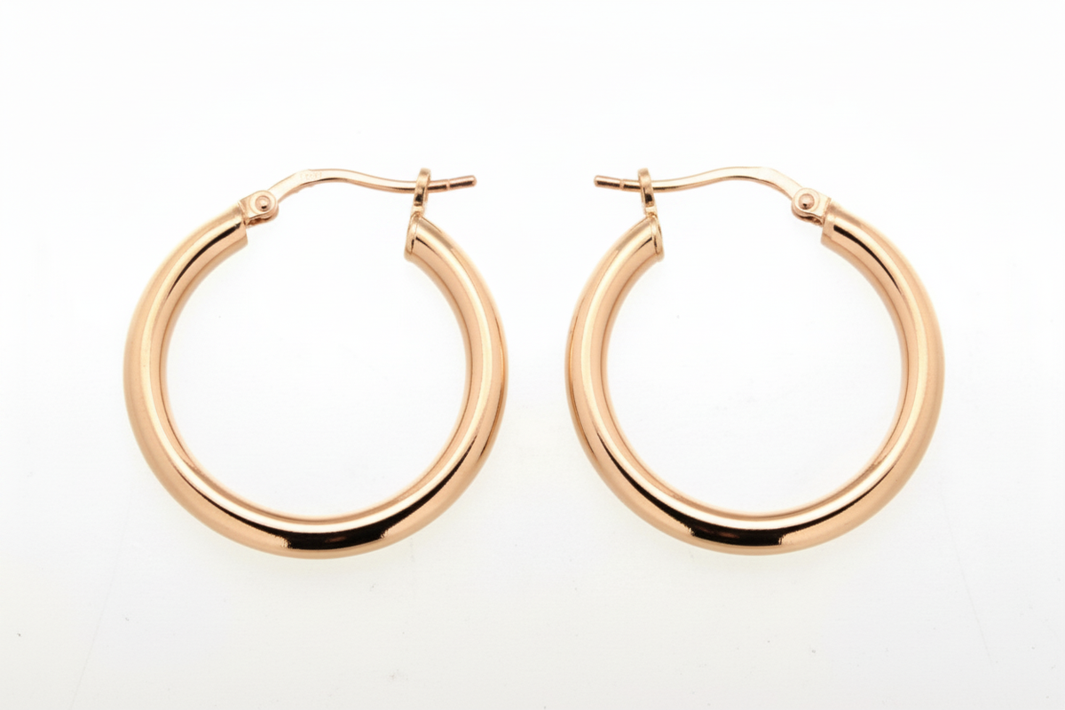 Rose-gold hoop earring product image